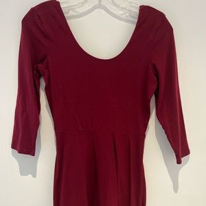 Charlotte Russe Maroon Flowy Dress